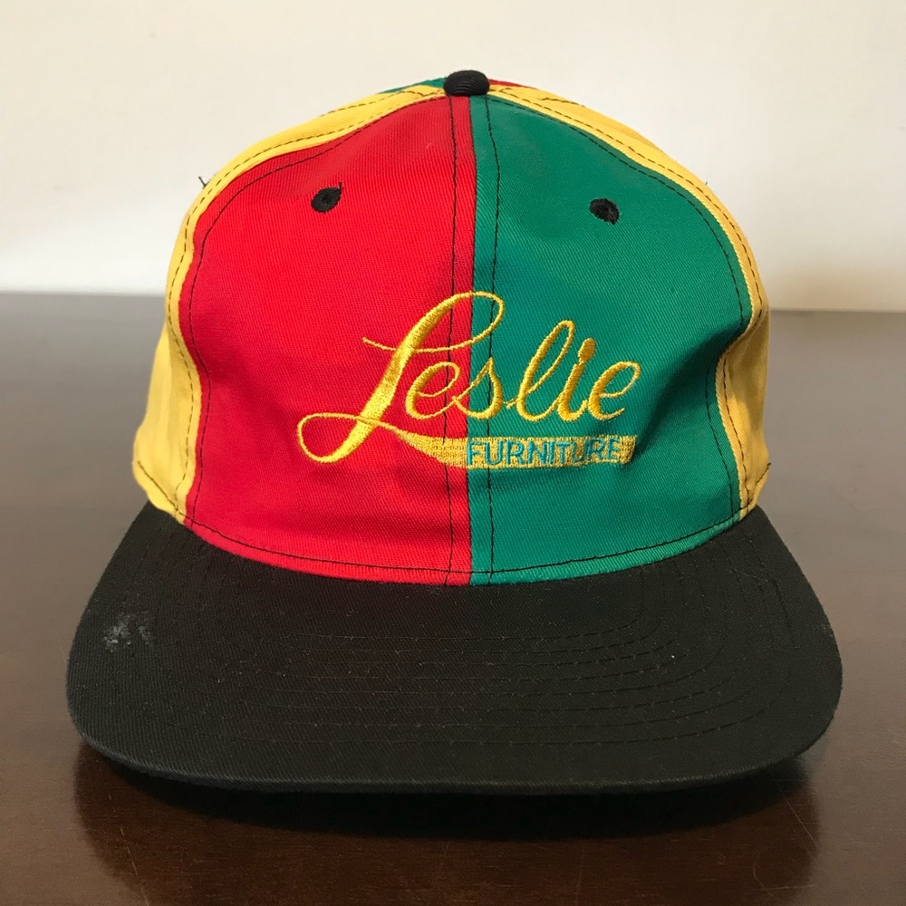 Vintage Leslie Furniture Pinwheel Snapback Hat